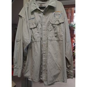 Tiger Hill Men's Long Sleeve Outdoor Vented Shirt 2XL Grayish Tan